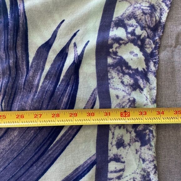 Janice Apparel tropical print semi-sheer kimono cover up one size - Picture 6 of 8